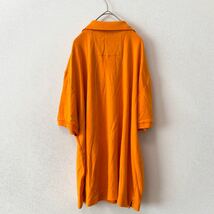 ノーティカ　半袖ポロシャツ　ラガー　無地　刺繍ロゴ　男女兼用　オレンジ色　XLサイズ　ユニセックス　大きいサイズ　NAUTICA_画像7