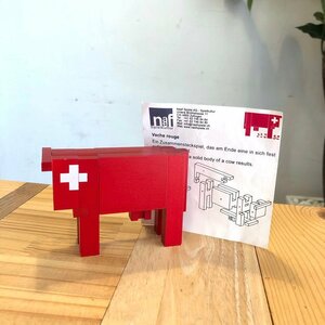 ネフ社 / Naef スイスの赤い牛 立体パズル インテリア小物 オブジェ 置物 306323