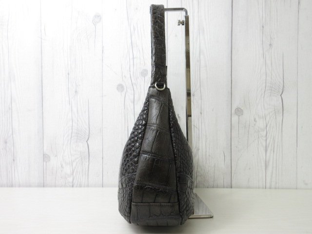 極美品 マット クロコダイル JRA ハンドバッグ ショルダーバッグ