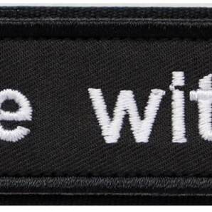 ワッペン Made with AI(AIで作成) マジックテープ(ベルクロ)着脱式 ミリタリー サバゲー おもしろ刺繍パッチ