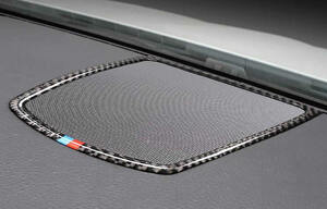 送料無料 BMW F10 F07 5GT　カーボン製　フロントスピーカーフレームカバー　スピーカパネルステッカー　3色タイプ1点　