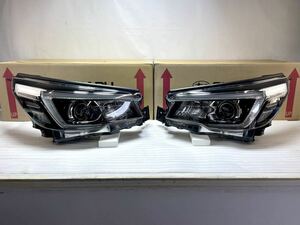 S-1587【極上品】 フォレスター 左右 ヘッドライト LED SKE SK9 前期 KOITO 100-6040L 打刻:JJ SUBARU 純正 8.5S中