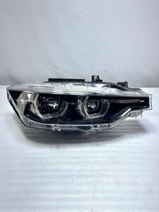 S-1612【美品】 BMW 3シリーズ 右 ヘッドライト LED F30 F31 後期 7492612-01 63 11 8 492 472 63118492472 純正 8.8S中