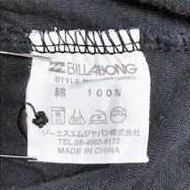 mi0742 Billabong ビラボン メンズ プリント Tシャツ 長袖 ロンT ブラック 黒 綿100% 万能 ゴージャス USED 古着 古着Tシャツ 前ボタン_画像9