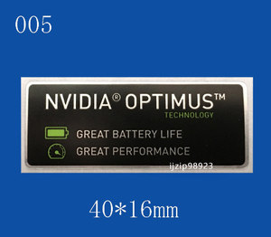 即決005【 NVIDIA OPTIMUS 】エンブレムシール追加同梱発送OK■ 条件付き送料無料 未使用