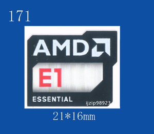 即決171【 AMD E1 ESSENTIAL 】エンブレムシール追加同梱発送OK■ 条件付き送料無料 未使用