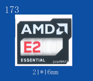 即決173【 AMD E2 ESSENTIAL 】エンブレムシール追加同梱発送OK■ 条件付き送料無料 未使用