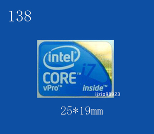 即決138【 Core vPro i7 】(大)エンブレムシール追加同梱発送OK■ 条件付き送料無料 未使用