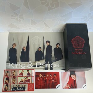 [ free shipping ] King&Prince Made in goods set penlight (. super futoshi ribbon attaching ) official photograph 2 sheets,CD privilege clear poster sticker 