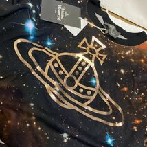 送料込●新品●完売品 Vivienne Westwood 半袖Tシャツ42 黒宇宙A 日本製 金オーブ コットン100% ヴィヴィアンウエストウッド ビビアン_画像4