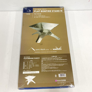 【中古】tent-Mark DESIGNS テンマクデザイン フラット焚火台 M TM-910125 テンマク[240024425551]