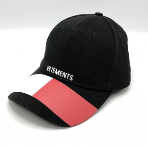 【中古】VETEMENTS ヴェトモン × TOMMY HILFIGER トミーヒルフィガー キャップ 0 ブラック ホワイト レッド WSS18AC19[240010380775]