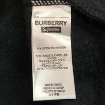 【中古】Supreme × BURBERRY 22SS Box Logo Hooded Sweatshirt パーカー M ブラック シュプリーム バーバリー[240010401411]_画像5