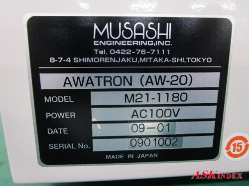 ■□ ※送料無料【管理番号N30998】MUSASHI シリンジ用遠心脱泡機 AWATORON AW-20 (動作確認済) □■ ■□ ※送料無料【管理番号N30998】MUSASHI シリンジ用遠心脱泡機 AWATORON AW-20 (動作確認済) □■