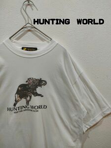 HUNTING　WORLD　ハンティングワールド　ロゴT 像 半袖