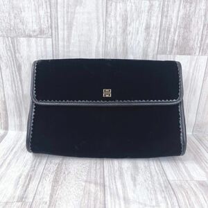 GIVENCHY Givenchy velour clutch bag black 3-6-15