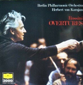 ロッシーニ序曲集 カラヤン 国内盤 ベルリンフィル 泥棒かささぎ ウィリアムテル 他 ROSSINI OVERTURES KARAJAN BERLIN PHILH O 1971 LP