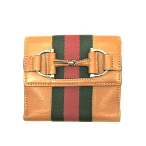 Gucci Gucci 245751 шланговый штанги бит линия би -края кошелька