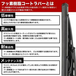 B43W B44W B45W B46W B47W B48W デイズ/デイズハイウェイスター フロントワイパー 600mm×300mm 2本 フッ素樹脂コートの画像3