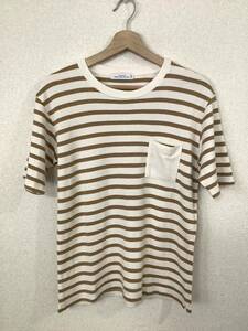 GREEN LABEL RELAXING ユナイテッドアローズ　パイル地ボーダーTシャツ 半袖Tシャツ　セレクト　メンズ　古着