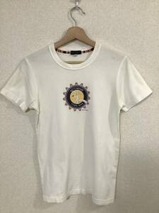 PAULSMITH ポールスミス　プリントTシャツ　クルーネック　セレクト　メンズ　ホワイト　古着　S