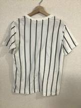 FREDPERRY フレッドペリー　ストライプ柄　半袖Tシャツ　コットン　クルーネック　セレクト　古着　メンズ　M_画像2