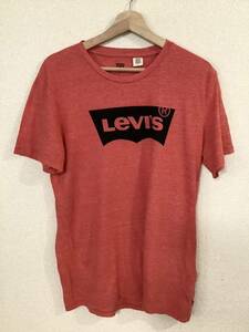 levi's リーバイス　ロゴプリント　半袖Tシャツ　霜降り　カレッジ　アメカジ　メンズ　古着　デニムブランド