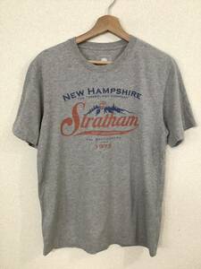 TIMBERLAND Timberland print T-shirt crew neck gray Street outdoor men's old clothes 