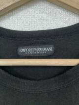 EMPORIO ARMANI エンポリオアルマーニ　半袖Tシャワンポイント　ブラック　ハイブランド　セレクト　古着　メンズ_画像3