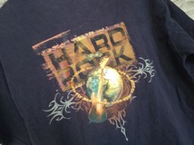 men's F198 vintage USA製 Hard Rock CAFE NAGOYA ハードロックカフェ 名古屋 半袖 Tシャツ M ネイビー_画像5