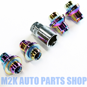  lock nut 4 piece flat seat flat surface seat Toyota Lexus MMC original wheel for Neo chrome 