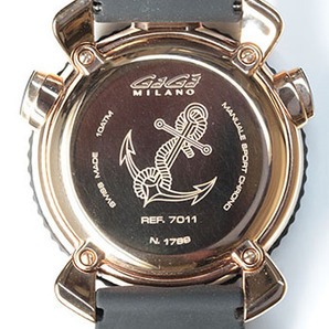 【美品】 GaGaMILANO ガガミラノ メンズ クォーツ 腕時計 クロノ スポーツ 45mm 7011.01 (5714)の画像5