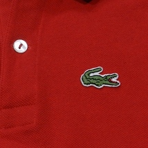 LACOSTE ラコステ フランス製 ロゴ 半袖 ポロシャツ フレラコ / フレンチラコステ 赤 12 / 140cm 〜 150cm キッズ 子供 兼用 美品_画像6