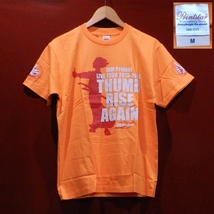 新品 JAM Project LIVE TOUR 2013 〜 2014 THUMB RISE AGAIN オフィシャル ツアー Tシャツ オレンジ M 未使用_画像2