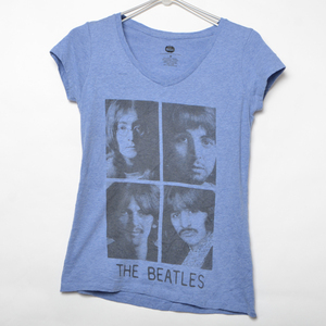 GS4778 ビートルズ BEATLES Tシャツ レディース M 肩36 メール xq