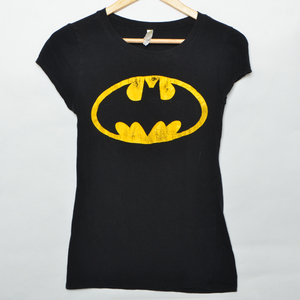 GS3840 バットマン BATMAN Tシャツ レディース M 肩37 メール便発送可 xq