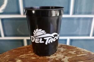 新品　Del Taco　デルタコ　カップ　CUP BLACK　アメリカ製　プラスチック　タコス　TACOS メキシコ