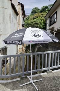  new goods ROUTE66 route 66 parasol umbrella diameter 1,9m beach umbrella day except gardening California store furniture BBQ oil can 