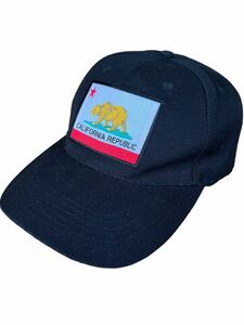 ●●vintage SNCO CALCFORNIA REPUBLIC カリフォルニアリパブリック CAP キャップ 帽子 黒●●