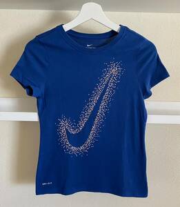 NIKE ナイキ DRI - FIT ドライフィットビッグロゴ ブルー サイズL