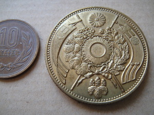 G3-75, reference goods ( imitation ) old two 10 jpy gold coin Meiji 3 year beautiful goods.