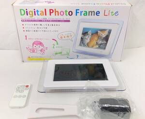 Digital Photo Frame Lite デジタルフォトフレームライト DS-DA70N102WH 7インチ液晶 動作未確認 23082401