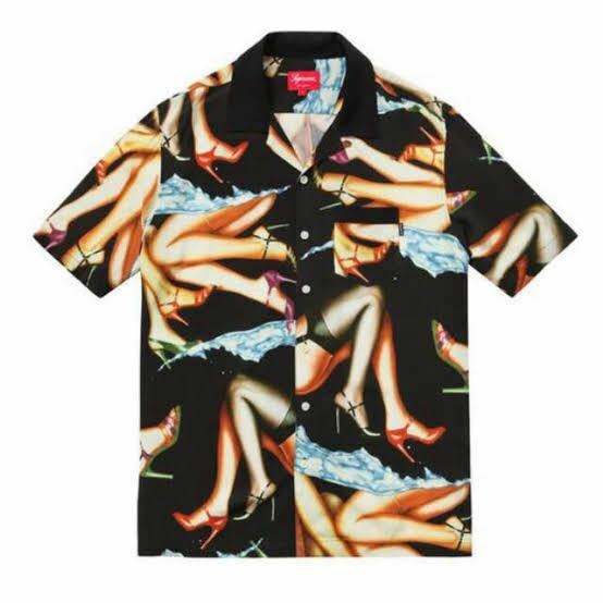 XL SUPREME　 15SS Heel Shirt ヒール レーヨン シャツ 半袖シャツ