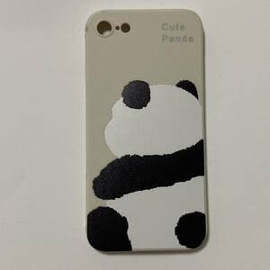 新品　送料無料 iphoneケース　7/8/SE2.3用 パンダ柄 かわいい おしゃれ　動物　シリコンケース ホワイト 白 アニマル 赤ちゃんパンダ