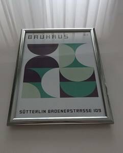 アートフレーム§壁掛けA4額(選択可)§ポスター付§バウハウス§ビンテージ風・工芸・アンティーク調・ドイツ・デザイン