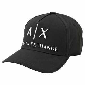 アルマーニ エクスチェンジ ARMANI EXCHANGE 954039 CC513 00121 AX A/X ロゴ 刺繍 ベースボールキャップ 帽子 ブラック メンズ ユニセック