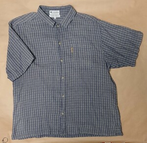 Фуруши Колумбия Колумбия Рубашка с коротким рукавом с коротким рукавом хлопок 100% Индийский размер xl (от 4 л до 5 л в японском размере) используется большой размер Большой размер