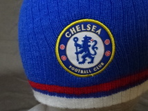 激レア USA購入 イングランド プレミアリーグ チェルシーFC 【Chelsea Football Club】 ロゴマーク付 ニットキャップ 青 中古良品_画像4