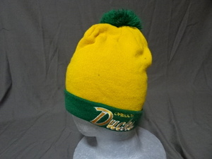 激レア USA購入 ナイキ【NIKE】社製 USカレッジ オレゴン大学ダックス 【OREGON DUCKS】スウォッシュ ロゴ刺繍入りニットキャップ 中古良品