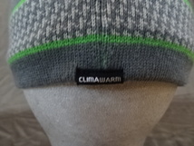 ◆ 激レア USA購入 アディダス 【adidas】社製 機能素材【CLIMA WARM】 ロゴマーク付 ニットキャップ グレー系 中古良品 ◆_画像6